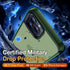 iPhone 12 Pro Max Case, Shockproof Military Grade Protection, Slim Translucent Hard Back, Frosted Green, 6.7''