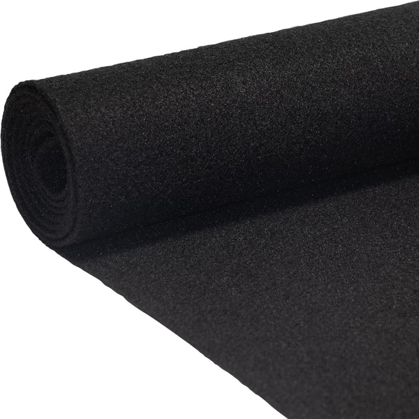 Bbox Black Carpet Non-Woven Febric | Length: 72 inch (6 ft.), Width: 43