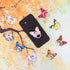 Butterfly Cell Phone Ring Holder, 360° Rotation Finger Grip Stand Compatible with All Smartphones (Blue)