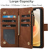RANYOK 12/12 (6.1 inch), Wallet Case Compatible with iPhone Pro Premium PU Leather Zipper Flip Folio Wallet RFID