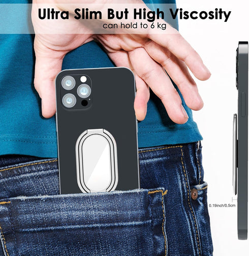 imeilee 360 Phone Holder Foldable Phone Stand Phone Ring Holder Finger Kickstand Rotation Cell Phone Stand Metal Phone