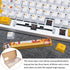 SOLUSTRE Keycap Storage Box, Transparent Mechanical Keyboard Divided Holder for Keycaps, Gaming Keyboard Box