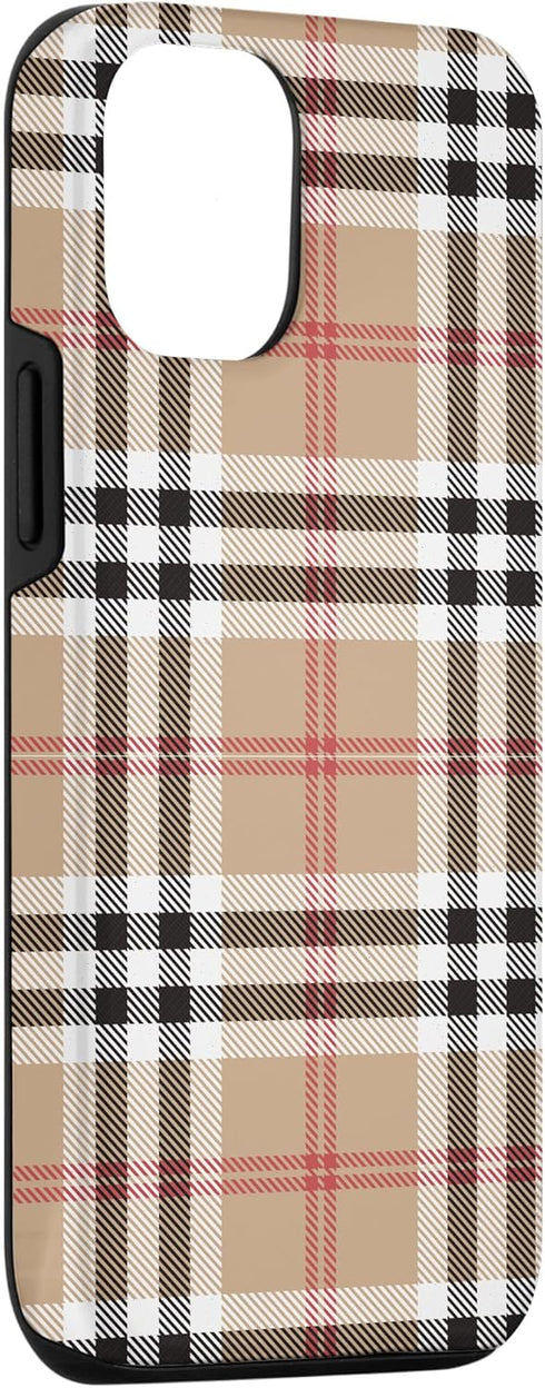 Checkered Plaid Flannel Case for iPhone 12/12 Pro