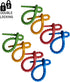 Multi Purpose Silicone Zip Ties, 20 pcs, 6 inch Cable Ties, Double Lock Twist Ties in Multi Color (Red, Blue, Green,