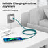 17 16 17e 15 10 4 5,Samsung S26 S25 S24 S23,Green,3Pack 3.3/6.6/10FT(1/2/3M) Basesailor for iPhone Pro Max Charger