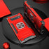 Galaxy S10 Plus Case, Slim Fit Hybrid Drop Test Cover with Car Mount Kickstand Protective Phone Case, Red