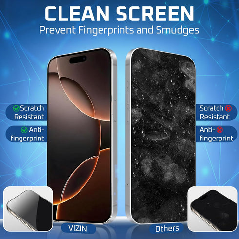 VIZIN (3 Pack) (3 pack). 16 3 9H - Screen Protectors + Camera Lens Protectors Pro Max. Includes Installation Kits.