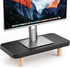 Single Monitor Stand Riser, 16Inch Wood Desk Organizer with Monitor Stand &