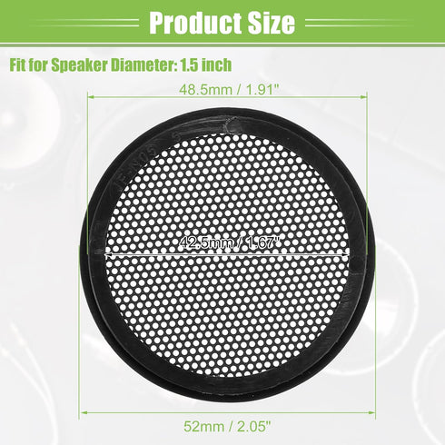 ACROPIX Universal 1.5" Car Speaker Grills Cover Mesh, Round 1.5 Inch Audio Speaker Subwoofer Guard Protector Case, Iron