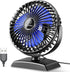 JZCreater USB Desk Fan, Mini 360 Rotation Desktop Fan with 3 Speed, Quiet USB Powered Fan for Home