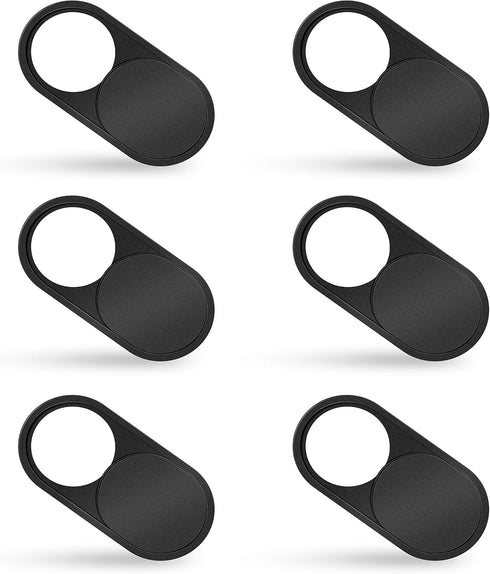 imluckies 6 Pack Webcam Cover Slide, 0.023 inch Ultra-Thin Metal Camera Cover for