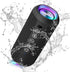 Ortizan Portable Bluetooth Speaker - IPX7 Waterproof with 24W Loud Stereo Sound, RGB Lights, 30H Playtime