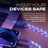 Statik GloBright 360 Magnetic Charging Cable, Light Up Magnetic USB C Charging Cable, Glowing Phone Charger Cord 3FT/1M