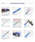 VCE 50-Pack RJ45 Cat6 Pass Through Connectors, Gold Plated Cat 6/Cat 5e RJ45 Ends for Solid or Stranded UTP Network