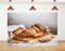 KeyWork 8x6ft Artisan Bread Assortment Backdrop Fresh Bakery Photography Background for Party Food
