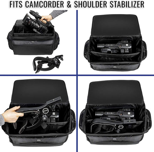 Ultimaxx Professional Extra-Large, Well-Padded, Water-Resistant Gadget Bag Compatible with Canon, Sony, Nikon, Pentax