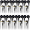 Wired in-Ear Earphone Headphones with Microphone, Remote Controller, 3.5mm Connector, Bulk Wholesale, 10 Pack, Black