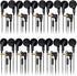 Wired in-Ear Earphone Headphones with Microphone, Remote Controller, 3.5mm Connector, Bulk Wholesale, 10 Pack, Black
