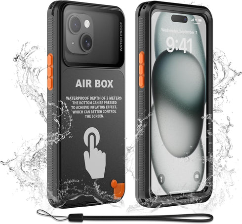 Mitywah Waterproof Case for iPhone, Underwater Snorkeling Diving Phone Case for iPhone 15 14 13 12 /15Pro 14Pro 13Pro