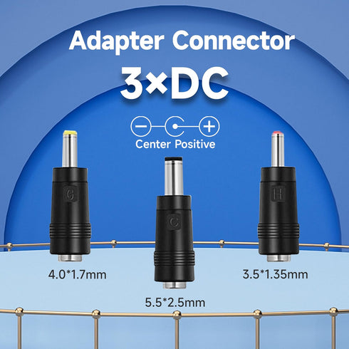 12V 1A/1000mA 10ft Long Power Supply Adapter, 12W AC to DC Adapter Cord for LED Strip Lights, Router, CCTV