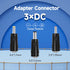 12V 1A/1000mA 10ft Long Power Supply Adapter, 12W AC to DC Adapter Cord for LED Strip Lights, Router, CCTV