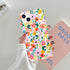 J.west iPhone 13 Case 6.1, Slim Fit Soft Shockproof Floral Cover, Cute Garden Pattern, Anti-Scratch Protection for