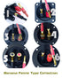 4mm Audio Plug Jack Banana Plugs for Speaker Wire 24K Gold Plated Banana Adapter Cable Connector Clips 12 Pair 24pcs (Lantern Banana)