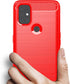 Osophter Flexible TPU Case for Oneplus Nord N10, Shock-Absorption Protective Cover, Red