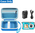 Digital Camera Case Compatible with CAMKORY/for YISENCE/for VAHOIALD/for Kodak Pixpro/for Canon PowerShot ELPH 180 190/ for Sony DSCW800 DSCW830 Kids Camera with SD Card and Cable -Blue