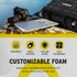 Koah Weatherproof Hard Case with Customizable Foam (13 x 11 x 6 Inch), Water and Shock Proof for Cameras, Drones