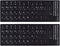 CaseBuy 2PCS Korean Keyboard Stickers, Korean-English Keyboard Letters Replacement Sticker White Font on