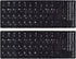 CaseBuy 2PCS Korean Keyboard Stickers, Korean-English Keyboard Letters Replacement Sticker White Font on