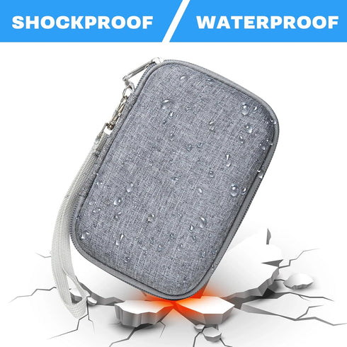 Travel Hard Case for UCOMX Nano/Apple MagSafe Duo/Iseyyox/Rtops/LISEN 3 in 1 Wireless Foldable Magnetic Charger, Gray