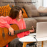 90 Degree 1/8 to 1/4 Stereo Audio Cable, Right Angle 3.5mm TRS Male to 6.35mm TRS Male Aux Cord for Guitar, Keyboard,