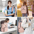 MATEIN Waterproof Nursing Backpack for Women, 15.6 Inch Travel Laptop Bag with Removable Organizer, Pink