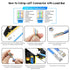 Shielded RJ45 Cat6A Cat7 Pass Through Connectors, 3 Prong 8P8C Gold Plated Modular Data Plug (30 Pack)