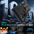 DEERLAMN Slide Camera Cover Case for Samsung Galaxy S24 Ultra with Screen Protector, Military Grade Shockproof - Black