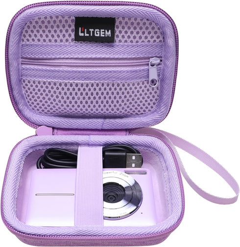 LTGEM Digital Camera Case for CAMKORY/Lecran/KODAK PIXPRO/Canon PowerShot ELPH 180/190/Sony DSCW800, Purple