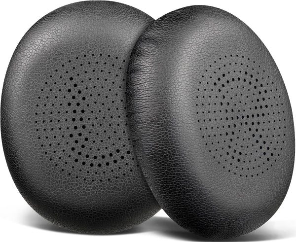 SOULWIT Replacement Ear Pads for Jabra Evolve2 30 Headset, Cushions with Softer Protein Leather (Black)