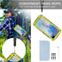 Galaxy S22 Ultra Rugged Case, Metal Bumper with Built-in Screen Protector & Stand, Waterproof Heavy Duty Cover (Yellow)