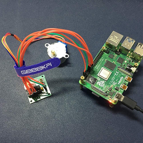 GeeekPi 5 Pack 28BYJ-48 5V Geared Stepper Motor + Uln2003 Driver Board + Jumper Wires for Arduino