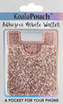 Glitter Koala Pouch - Stick On Wallet Phone Card Holder (Pink)
