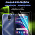 [2+2 Pack Screen Protector for BLU View 3 (B140DL) and Camera Lens Protector - Tempered Glass,Anti-fingerprint,Shatter Proof,HD Clarity