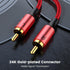 MOSWAG RCA Stereo Cable, 2RCA Male to 2RCA Male, 3.28ft/1M, 24K Gold Plated for Home Theater, Car Stereo