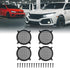 X AUTOHAUX 4pcs Grill Cover 8 Inch Mesh Protector Car Speaker Cover Woofer Subwoofer Grill