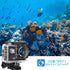 Action Camera FHD 1080P 12MP, 98FT/30M Waterproof Camera with 2 Batteries, Wide Angle Sports Camera Accessories Kit