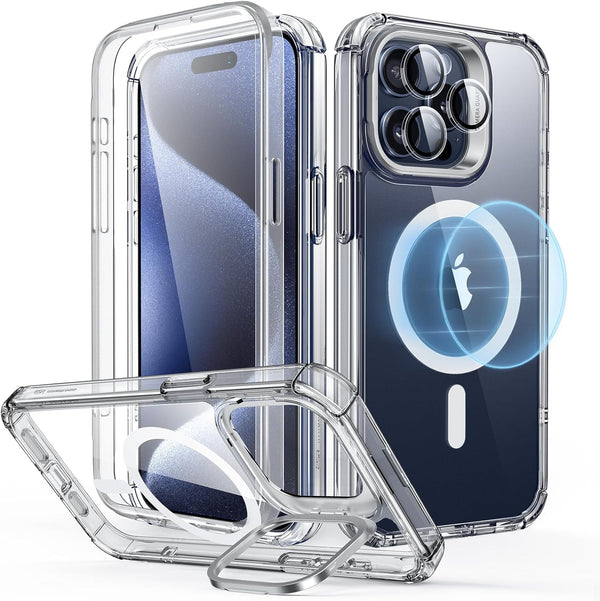 ESR for iPhone 14 Pro Max Case with Stand, Compatible with MagSafe, Full-Body