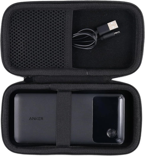 khanka Hard Travel Case for Anker Power Bank, 20,000mAh Portable Charger, Case Only (Black)