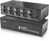 BolAAzuL 3.5mm Aux + RCA L/R Audio Splitter 1 in 4 Out, 4-Way