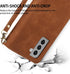 ZZXX Wallet Case for Samsung Galaxy S21 - Premium Soft PU Leather Zipper Flip Folio with Card Slot